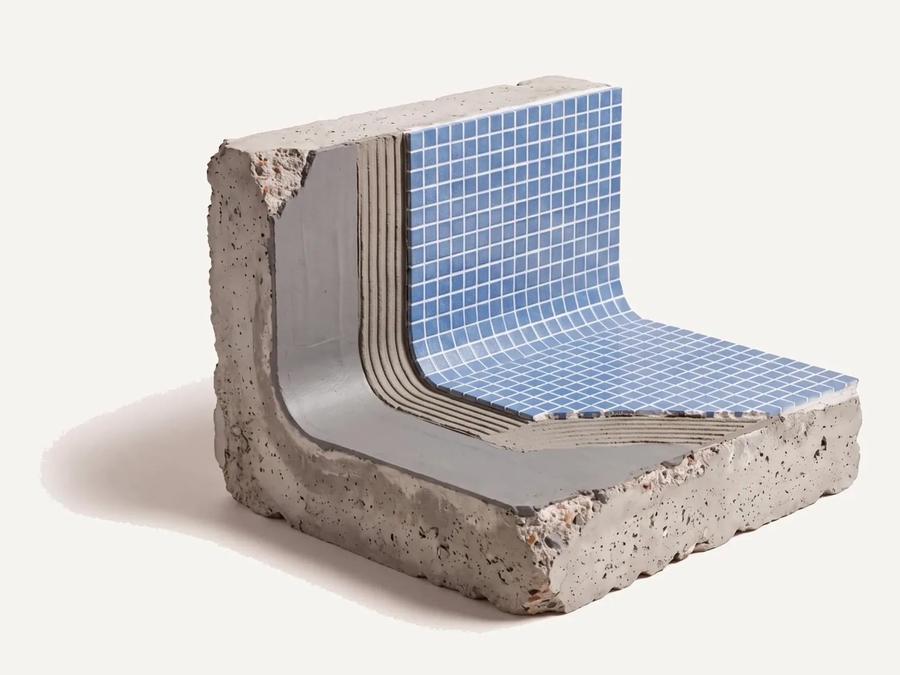 Corte del sistema para piscina